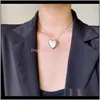 Anh￤nger Juwelyfashion Metall Big Love Herz Anh￤nger Halskette Design Trendy cooles Schl￼sselbein f￼r weibliche Party Geschenkketten Drop Lieferung 202