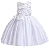 Kızın Elbiseleri 2021 Yaz Bebek Kız Parti Elbise Çocuklar Kız Çocuklar için Zarif Doğum Günü Prenses Düğün 10 Yıl Vestidos