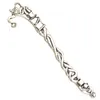 Antique Silver Bookmarks School Stationery DIY Tassels Charms Flat Curve Flower Double Design Pendant Metal Jewelry Accessories 12196I