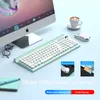 Tastiera e mouse da gioco wireless Bluetooth ricaricabili impostati 102 tasti muti carino e ultrasottile adatto per giochi di home office266z