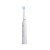 IPX7 Wasserdichte 500 mAh elektrische Zahnbürste 6-Gang USB wiederaufladbare Sonic Vibration Zahnbürste Whitening Mundpflege mit 3 Köpfen – Weiß