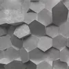 Пользовательские росписи 3d стереоскопические серые геометрические современные гостиной телевизор фона украшения картины бумаги стена