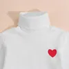 Set di abbigliamento 15Y Bambino Bambini Neonata Manica lunga Dolcevita Modello cuore Pullover Top Gonna a pieghe 2 PZ Autunno Inverno Clot2381782