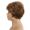 بوبو بوبو الاصطناعية موجة pelucas محاكاة الشعر البشري الباروكات perruques دي تشفيكس همز كيت WIG-330