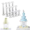 Autres ustensiles de cuisson en plastique blanc piliers grecs support de gâteau de mariage outils de fondant support moule décoration de la Saint-Valentin