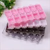 12 Grids Clear Empty Storage Box Rhinestone Acrylic Crystal Beads Jewelry Decoration Nail Art Accessories Pills Container