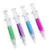 6 Colors Novelty Nurse Needle Syringe Shaped Highlighter Marker Pen Pens Stationery School Supplies k24