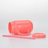 20oz Simple solid color straw Mugs plastic handy cup with handle wholesale double plastic Mason bottle with straws Sea Sending T9I001219