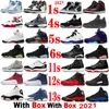 White Oreo 4 Basketball shoes Hyper Royal 1 Raging Bulls Red 5 Space Jam University Blue Black Men Women Sneakers Wholesale with box Stealth 2.0