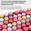 Draadloze Bluetooth-toetsenbord Muis Kit Leuke Steampunk 2,4 g 104st Gemengde Kleur Ronde Retro Kleurrijke Combo's