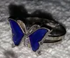 Super Butterfly Mood Ring Change Color Rings Mix Grootte ChangeColor tot de temperatuur van uw bloed 100 stcs/lot