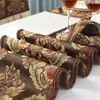 European Retro Luxury Table Runner Multi Spike Tassel Pendant Fashion Classic Coffee Decor Jacquard 210708