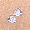 55pcs Antique Silver Bronze Plated garden snail Charms Pendant DIY Necklace Bracelet Bangle Findings 16*18mm