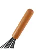 NEWEgg Tools Wooden Handle Silicone Whisk Household Hand Mixer Beater Baking Tool EWE6711