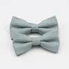 Bow Ties Men Parent-Child Bowtie Set Fashion Solid Color Fjärilsfest bröllop slips för pojkar flickor bowknot tillbehör bowties donn22