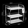 Acier inoxydable 3 couches cuisine égouttoir vaisselle tasse séchage ménage économie d'espace organisation stockage outils 211102