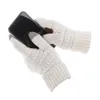 Fingerless Handskar 2021 Winter Knit Finger Touch Screen Women Män Mantens mode Handschoenen Guantes de Invierno Mujer Rekawiczki