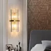 Luxury Royal Crystal Sovrum Vägglampa För Korridor Moderna Badrum Balkong Tvättrum Hall