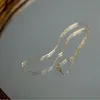 Goldtutu äkta 14k solid guld halsband Korea minimal enkel stil hals fint jewlery real au585 gul för kvinnor tjej 220216