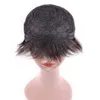 Brazilian Human Hair Wigs for Women 6 inch Natural Color Short Full Machine Made Straight Wig 150% Density