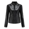 Women's Leather Women's & Faux 2022 European Spring Autumn Women Jacket Short Slim Thin Motorcycle Suit