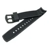 Bracelets de montre 22mm hommes extra longs en caoutchouc de silicone bracelet bracelets boucle en acier noir adapté pour EF-550PB-1AV325g