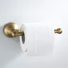 Bath Accessoire Set Impeu Toiletpapier Houder en Handdoek Ring Wandmontage Antiek Messing (geborsteld brons)