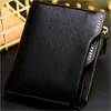 2021 NEW Baborry Leather Rfid Wallet Short Slim Male Luxury Business Purses Money Clip Credit Card Dollar Portomonee Carte225S