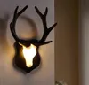 Yaratıcı Dekor TV Arka Plan Işık Duvar Lambaları Yüzey Monte Nordic 8 Türleri Geyik Boynuz Wal LED Bar Koridor