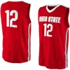 NIKIVIP 2019 Custom Made #12 Ohio State Buckeyes College Man Women Youth Basketball Jerseys Size S-5XL valfritt namnnummer