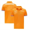 2021 Yeni F1 Yarış Takım Elbise Polyester Hızlı Kurutma Yaka Kısa Kollu Polo Gömlek Yarış T-shirt Aynı Paragraf ile Özelleştirilmiş Formula Bir