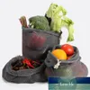 Paniers de rangement 9 pièces sacs de produits réutilisables sacs de courses en maille de coton ensemble biologique écologique lavable pour fruits et légumes