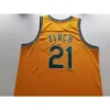 37403740 Rare Basketbal Jersey Mannen Jeugd Dames Vintage Navy Blue Larry Finch Yellow Size S-5XL Custom Elke naam of nummer