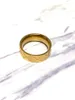 Femmes bijoux Love Ring Men Promed Rings Gift Engagement Pack Gold Gravure Titanium Steel Lettres Us Taille 5-11319O