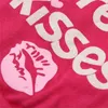 ドッグアパレルベスト子犬小さな猫ペット夏の通気性Tシャツ私は無料のキスを印刷しましたチワワスウェットシャツ