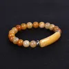 8mm Natural Stone Crystal Beaded Strands Charm Bracelets Colorful Elastic Bangle For Women Men Party Club Decor Jewelry