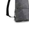 Torebka crossbody torebka Mężczyźni Messenger Mężczyzna torby na ramię torebki męskie skórzane sprzęgło torby Damier Modna portfel Czarne torby FANNYPA253J