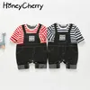 spring boy baby romper casual denim overalls clothes 210702