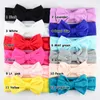 DHL 200pcs/lot 12 C Cotton Headbands With Big Bows For New Birth girls Quality Headwear For Kids FDA07 X0722