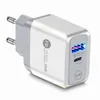 Cena hurtowa Typ C Charger 20W EU US AC Quick PD QC3.0 Ładowarki ścienne Adapter dla iPhone 11 12 Pro Max Samsung Tablet PC