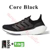 2022 Topkwaliteit Ultraboost OG Mens Running Shoes Ultra Boosts gefokt 5,0 6.0 Carbon Scarlet Core Black Sub Green Triple White Ash Peach Men Sport Dames Sneakers Trainers
