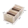 Clothing & Wardrobe Storage Closet Organizer Box Foldable Underwear Organizers Dividers Drawer Socks 7 Grids For Clothes