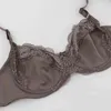 Beauwear tamanho grande Bras d dd e copo para as mulheres subjuiram suportes não-acolchoados Senhoras Sexy copo cheio de moda plus tamanho sutiã 211217