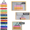 Vinyl Roll Holder Storage Rack Wall Mount Craft Organizer Partitions Hanging Pocket Behind The Door 211112