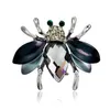 Pins Broches Europa Moda Corsage Bonito Bee Pin Broche Cristal de Swarovskis 2021 Unisex Fit Mulheres e Man230y