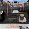 Ers Supplies Home Gardendog Seat Er Impermeable Transporte de mascotas Portador de perros Protector de asiento trasero de coche Estera Hamaca para perros pequeños y grandes Drop Deli