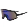 Oversized Woodproof Cycling Bil Men Trend One Piece Sunglasses Outdoor Sports Sun Glazen Mirror Lenzen 9318 Groothandel