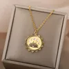 Anhänger Halsketten Goldene Kupfer Edelstahl Sonnenaufgang Hohl Halskette Für Frauen Trend Anhänger Weibliche Schmuck Collar3219268