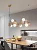 Lampadari Lampadario da pranzo dal design artistico Lampadario a sospensione orizzontale a soffitto con luce a forma di ramo di fiori Lampada a sospensione con isola da cucina