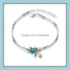 Bracelets de cheville bijoux Boho perle d'eau douce charme femmes sandales pieds nus perles bracelet de cheville livraison directe 2021 1Qtxe